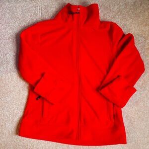 Danskin red fleece jacket size S